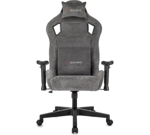 Игровое геймерское кресло Zombie Ghost Fabric серый Light-19