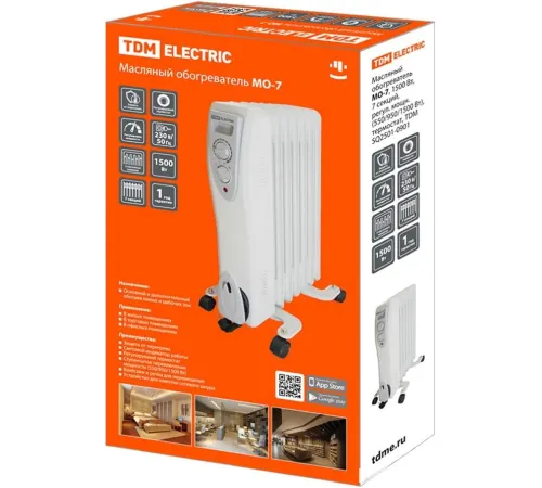 Масляный радиатор TDM Electric SQ2501-0901