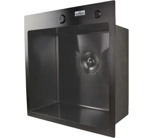 Кухонная мойка MARRBAXX B5050-R Decor черный/графит