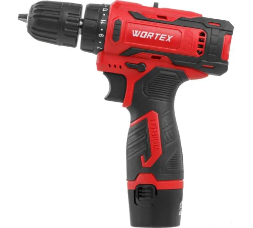 Дрель-шуруповерт Wortex BD 1220 Li 1329356 с 2-мя АКБ, кейс