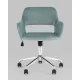 Офисное кресло Stool Group Ross chrome velvet Olive 61 велюр серо-зеленый