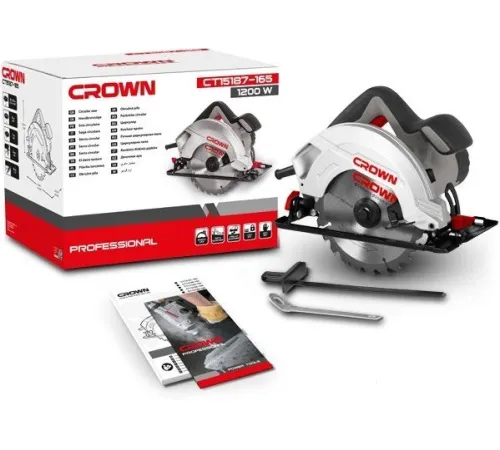 Дисковая циркулярная пила Crown CT15187-165