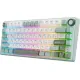 Клавиатура Royal Kludge R75 RGB Sky Cyan RK Silver