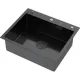 Кухонная мойка ARFEKA Eco AR 600*500 POP-UP BLACK PVD NANO DECOR MILLET GRAINS