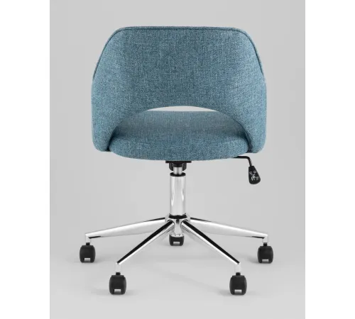 Офисное кресло Stool Group Кларк Clarkson Tweed Blue рогожка, синий