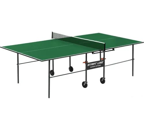 Теннисный стол Start Line Optima 6023-3 с сеткой, зеленый