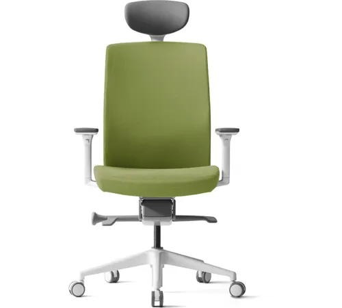 Кресло Bestuhl J2 White Pl с подголовником зеленый