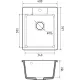 Кухонная мойка GranFest Urban GF-UR-240 белый