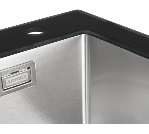Кухонная мойка ARFEKA ECO AR 500*500 GS BLACK GLASS + SATIN