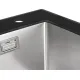 Кухонная мойка ARFEKA ECO AR 500*500 GS BLACK GLASS + SATIN