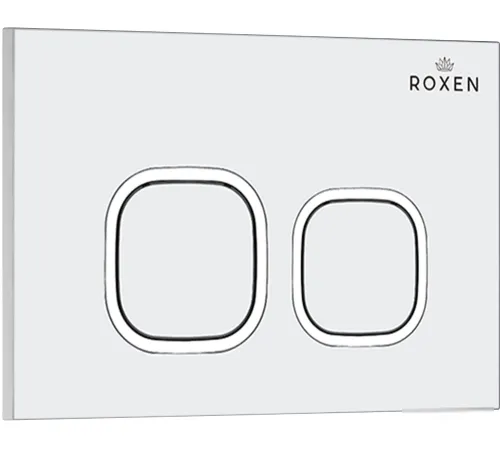 Унитаз подвесной Roxen Antares в комплекте с инсталляцией StounFix Dual Fresh 6 в 1 533395 кнопка: белый глянец