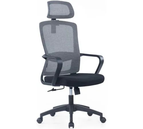 Офисное кресло SitZone U-060A сетка/ткань, черный, крестовина пластик
