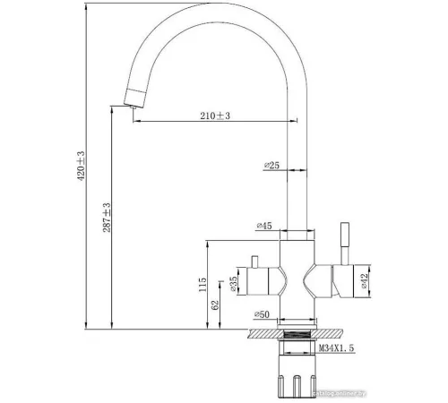 Смеситель Esko K22 B
