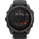 Умные часы Garmin Fenix 8 Solar, Sapphire 51мм титановый угольно-серый с DLC-покрытием и черным ремешком