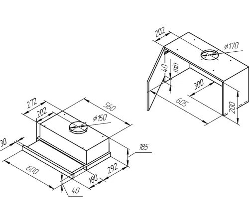 Кухонная вытяжка KUPPERSBERG Slimlux IV 60 X