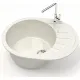 Кухонная мойка MARRBAXX Карельский камень модель 10/Q7 F010Q007 белый/хлопок