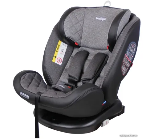 Детское автокресло Indigo Aero Isofix серый