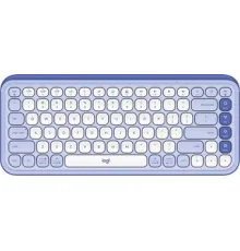 Клавиатура Logitech Pop Icon Keys 920-013090 сиреневый/белый, с гравировкой