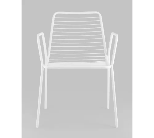 Стул Stool Group Дели с подлокотниками LV-107-9016 металл белый