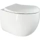 Унитаз подвесной Roxen Egg в комплекте с инсталляцией StounFix Dual Fresh 6 в 1 966436 кнопка: серый бетон