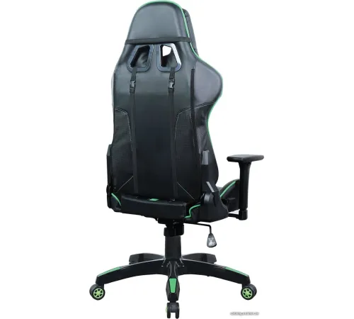 Игровое геймерское кресло Brabix GT Carbon GM-120 черный/зеленый