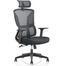 Офисное кресло SitZone U-065A сетка/ткань, черный