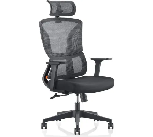 Офисное кресло SitZone U-065A сетка/ткань, черный