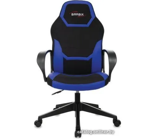 Игровое геймерское кресло Brabix Alpha GM-018 532638 черный/синий