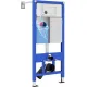 Унитаз подвесной Roxen Simple Compact в комплекте с инсталляцией StounFix Dual Fresh 6 в 1 911522 кнопка: черный матовый