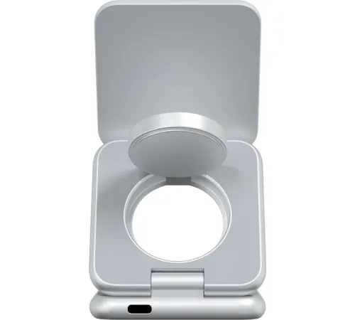 Беспроводное зарядное Magssory Fold Pro 3 в 1 WCH063 серебристый