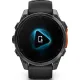 Умные часы Garmin Fenix 8 47мм серый, черный силиконовый ремешок