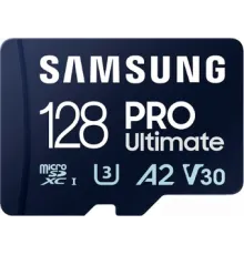 Карта памяти Samsung PRO Ultimate microSDXC 128GB с адаптером