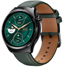 Умные часы Mibro Lite 3 Pro с зеленым кожаным ремешком