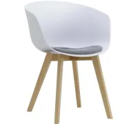 Стул с подлокотниками Stool Group Libra Soft белый