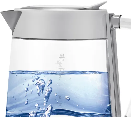 Электрический чайник Polaris PWK 1715CGL Water Way Pro белый
