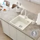 Кухонная мойка Polygran Blade 500 белый хлопок