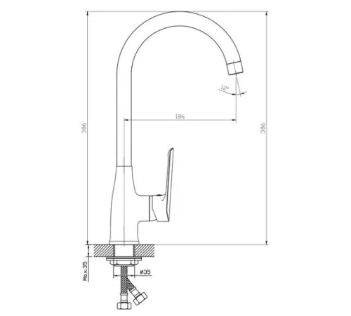 Смеситель Esko Lagos LG 519