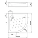 Душевой поддон Deante Standard New 80x80 KTA 054B