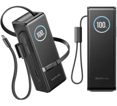 Внешний аккумулятор EcoFlow Rapid 25000mAh с кабелями 100 Вт, 170 Вт, черный