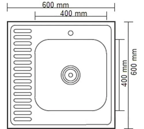 Кухонная мойка Ledeme L96060-6R