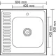 Кухонная мойка Ledeme L96060-6R