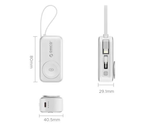 Внешний аккумулятор Orico S18-A 5000mAh серебристый