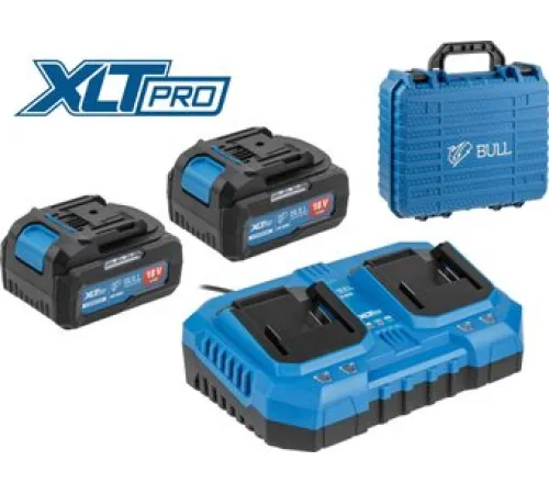 Аккумулятор с зарядным устройством Bull XLTpro 2329062 18В/2x4 Ah + 18В
