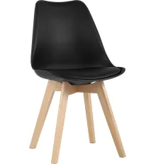 Стул Stool Group Frankfurt New Y863 черный/деревянные ножки