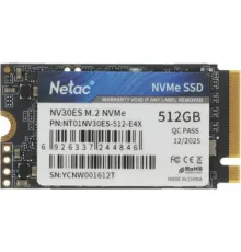 SSD Netac NV30ES 512GB NT01NV30ES-512-E4X