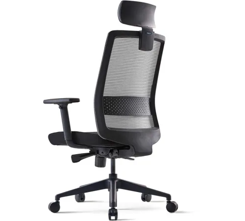 Кресло Bestuhl S30 Black Pl с подголовником черный