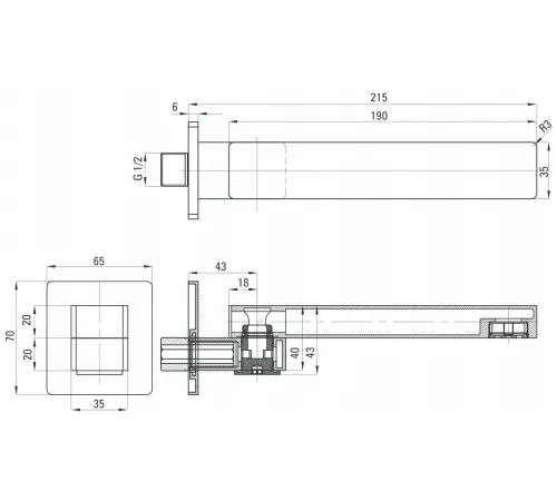 Излив Deante Cascada NAC 084K