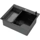 Кухонная мойка ARFEKA Eco AR мойка 600*500 POP-UP, коландер G, дозатор BLACK DECOR MILLET GRAINS