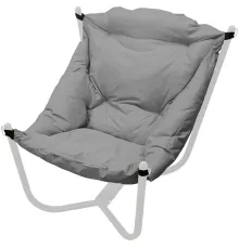Кресло M-Group Чил 12360109 белый/серая подушка