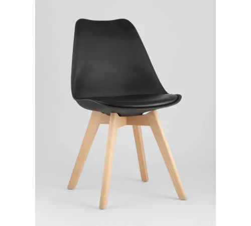 Стул Stool Group Frankfurt New Y863 черный/деревянные ножки